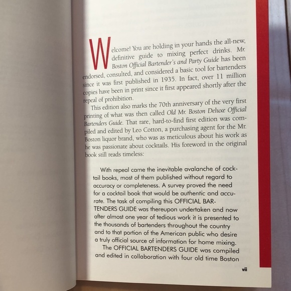 Rare Mr Boston All-New Official Bartender's and Party Guide Hardcover Book 2006 - Picture 7 of 16